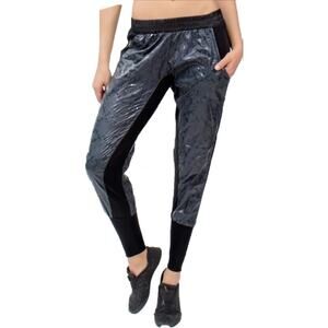 BodyFit Womens Track / Jogger Fitted cuff Pants Black Gray Size M